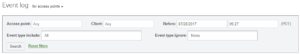 meraki switch event log