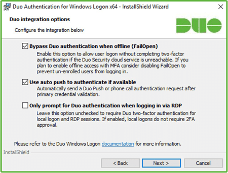 duo securing windows logon