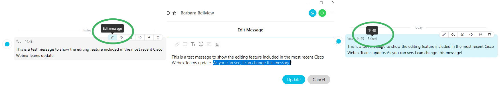 webex teams edit message