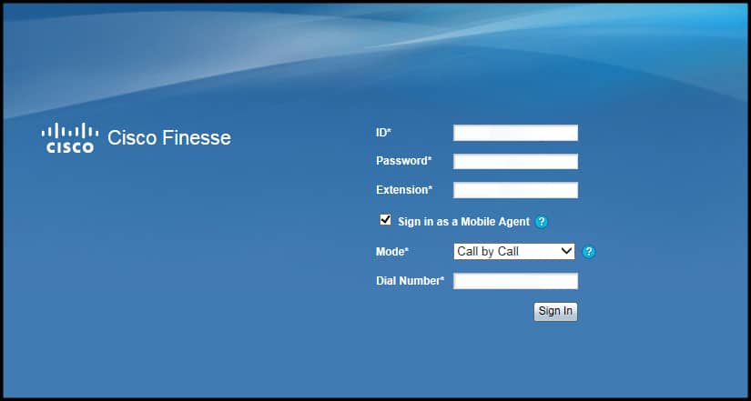 finesse mobile contact centre agent