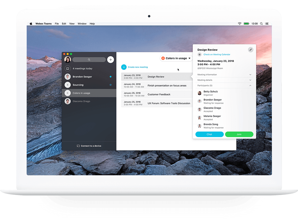cisco webex teams screenshot
