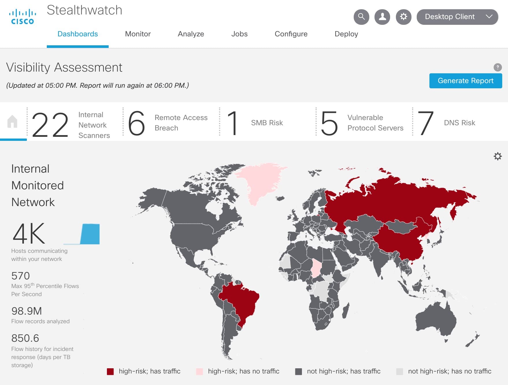 visability assessment stealthwatch 7.0