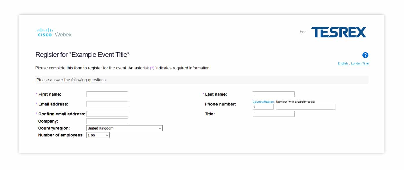 webex events registration